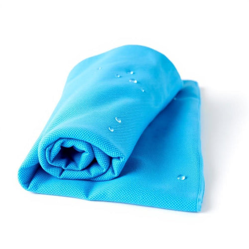 Cooling Towel - Ice Blue Microfiber